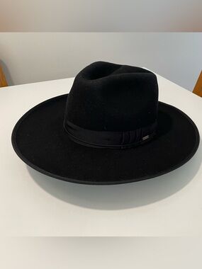 Brixton Reno Wool Fedora, Black